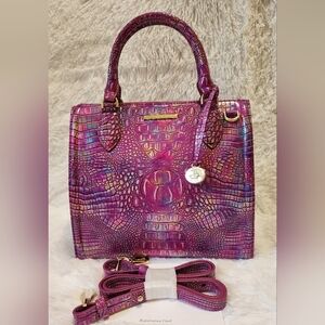 Brahmin Small Caroline Satchel Azalea Mini Melbourne NWT
